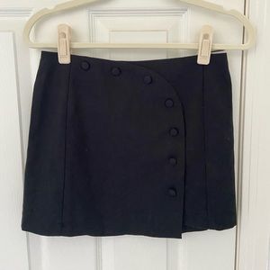 Black mini skirt